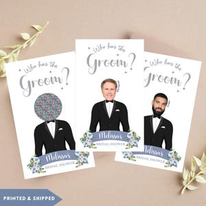 Personalized Who Has The Groom Scratch Off Cards, Scratch Off Card Game, Groom Scratch Off, Custom Bridal Shower Game, Celebrity Card Game