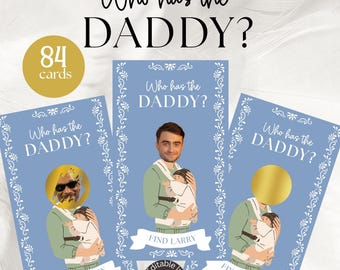 Cielito Lindo Scratch Off Baby Shower Game, Editable Scratch Off Template, Find Daddy Game, Celebrity Scratch Off, Who Has The Daddy, Canva
