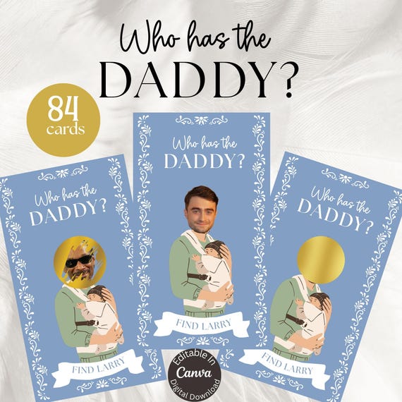 Cielito Lindo Scratch Off Baby Shower Game, Editable Scratch Off Template, Find Daddy Game, Celebrity Scratch Off, Who Has The Daddy, Canva