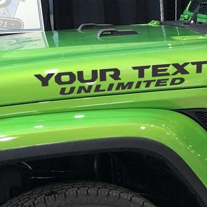 Your Text Custom Unlimited Decal for Trucks Cars Boats or any Flat Surface Unlimited RF