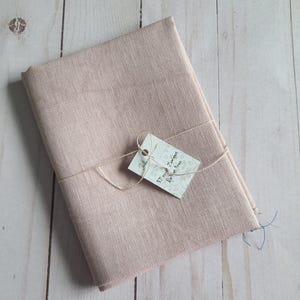 32 Count Light Nougat Hand Dyed Linen by xJuDesign