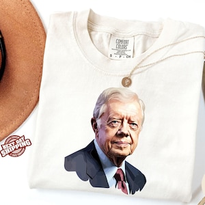 Comfort Colors® Jimmy Carter Shirt President Carter Tribute Crewneck Unisex Sweatshirt Jimmy Carter Hoodie