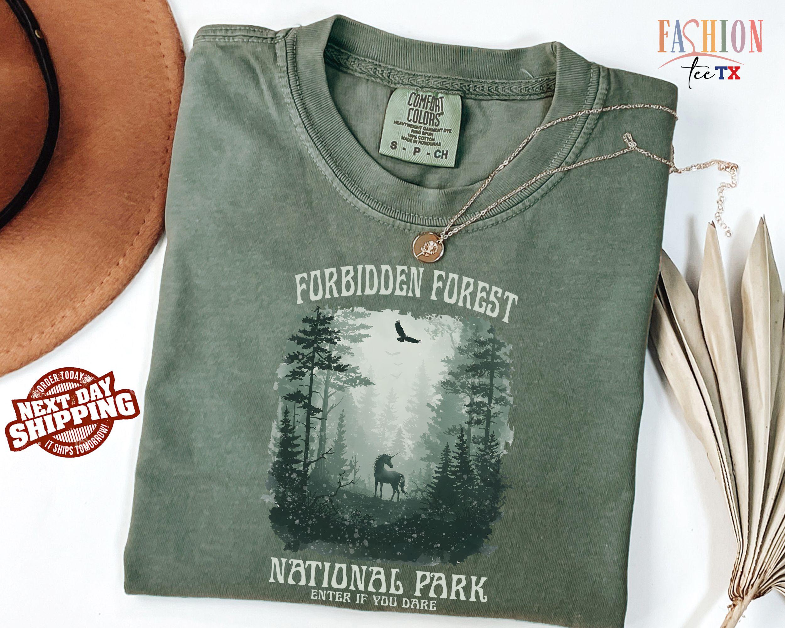 Comfort Colors® Forbidden Forest National Park Shirt, Forbidden Forest Sweatshirt, Wizarding World Hoodie, Bookish Gift for Fan, Wizard Tee