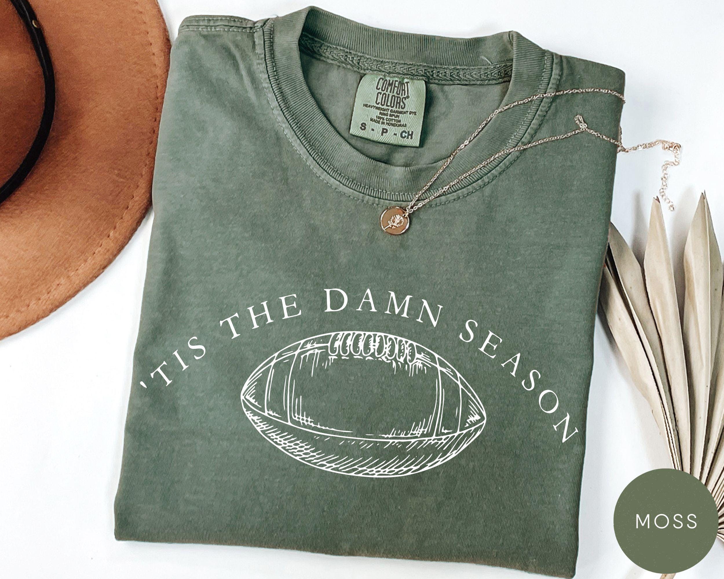 Tis The Damn Season Comfort Colors Shirt, Game Day Shirt, College Football Shirt, Football Shirt, Tis The Season Shirt,Football Season Shirt