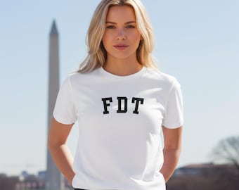 FDT Shirt | Tee T-shirt | Embroidered Statement Shirt | Heavyweight Cotton Unisex | Many colors | Activist Streetwear