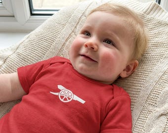 Cannon Strampler für Kleinkinder ~ Baby Fußball Arsenal Bausatz