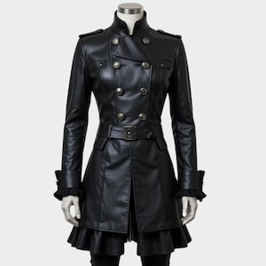 Order Of The Dragon Coat, Steampunk Gothic Leather Coat – Real Leather Victorian Trench, Vampire Pirate Tailcoat