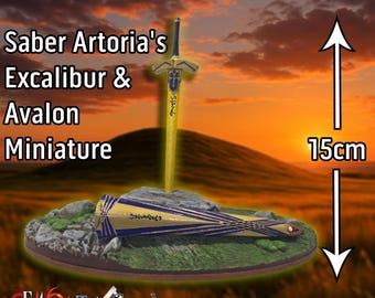 Saber Artoria Excalibur Miniature Model | Fate Stay/Night Fan Art