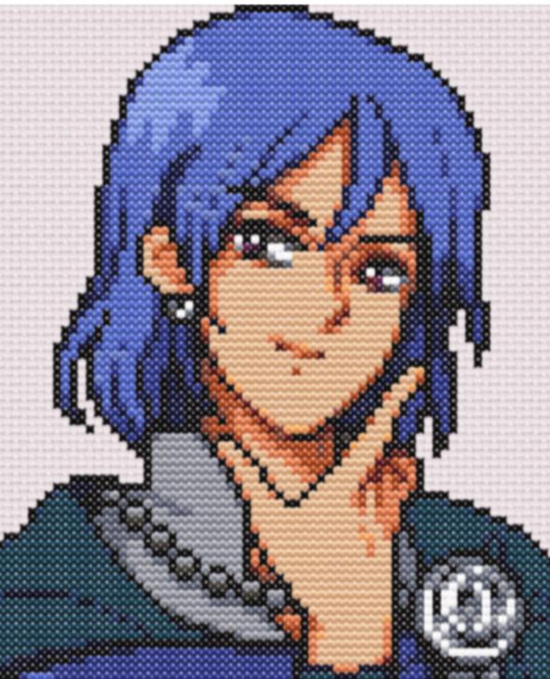 Fields of Mistria Cross Stitch Pattern - Balor Villager Portrait