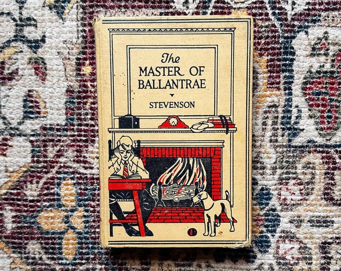 Vintage 1920s Sears Juvenile Classics, The Master of Ballantrae by Robert Louis Stevenson