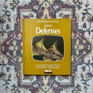 Animal Defenses: 1970s Illustrated Hardcover, Time Life Book, Wild, Wild World of Animals