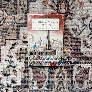 A Tale of Two Cities Charles Dickens 1950 Modern Library Books No. 189, Random House, Vintage 1950s, Hardcover with Dust Jacket