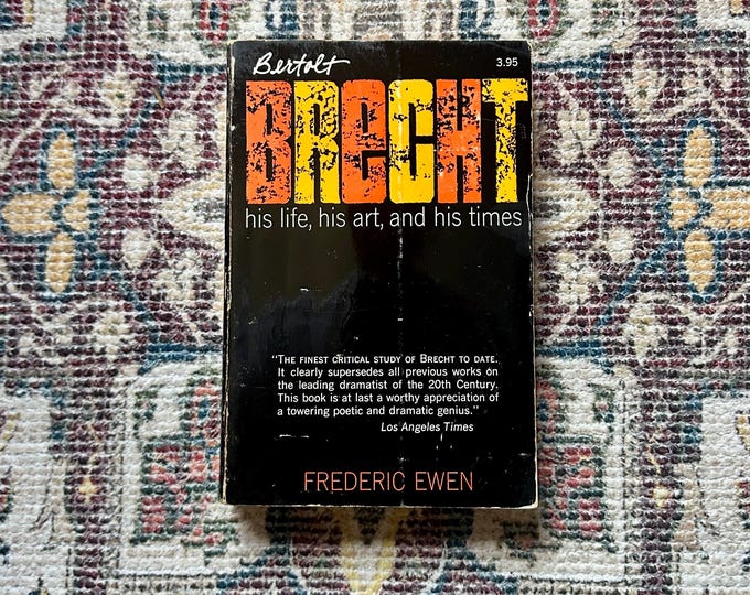 Bertolt Brecht Biography by Frederic Ewen - 1969 First Paperbound Edition