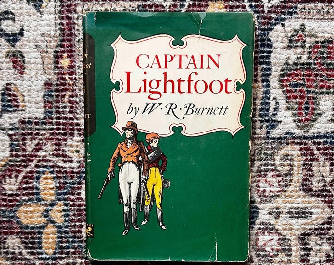 Captain Lightfoot W. R. Burnett 1954 Hardcover with Dust Jacket Book Club Edition