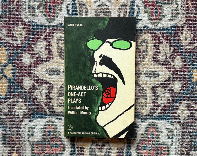 Pirandello's One-Act Plays, 1964 Doubleday Anchor First Edition