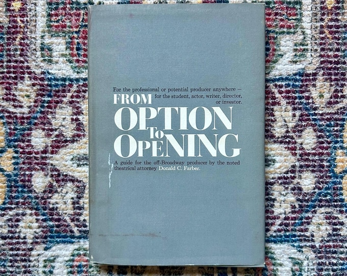 1968 Off-Broadway Producer's Guide: First Edition Hardcover