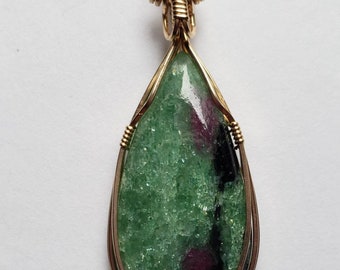 Ruby Zoisite Pendant