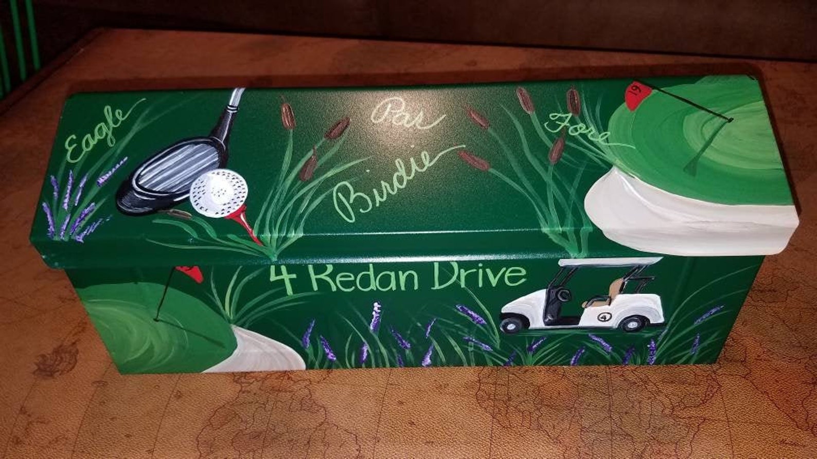 Golf Wallmount Mailbox Etsy