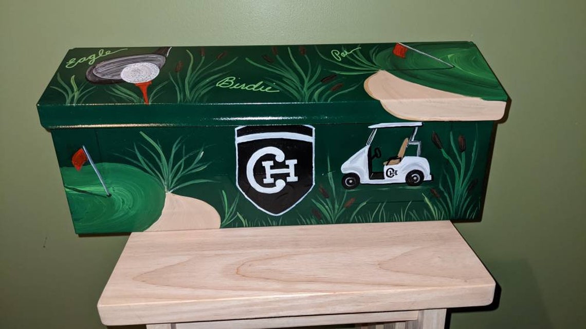 Golf Wallmount Mailbox Etsy