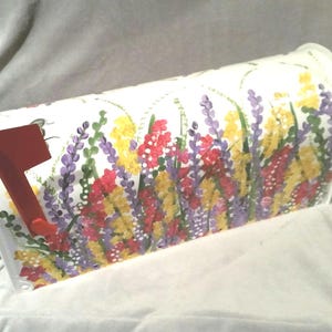 Wildblumen Design handgemalte Briefkasten