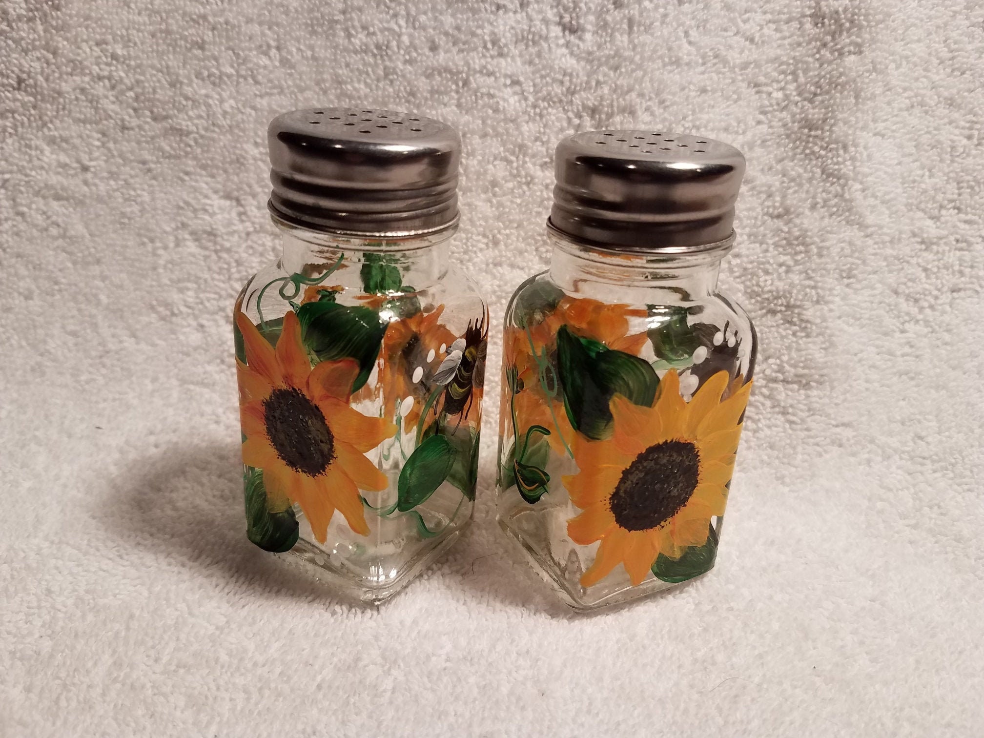 Sonnenblumen Salz Und Pfefferstreuer Etsy