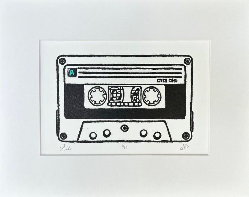 Matted 11 x 14 Woodcut