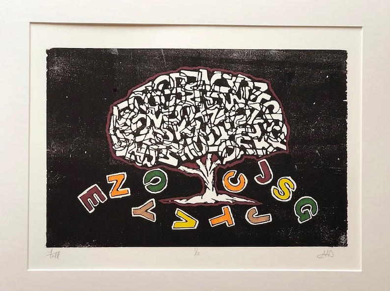 Matted 20x16
Woodcut