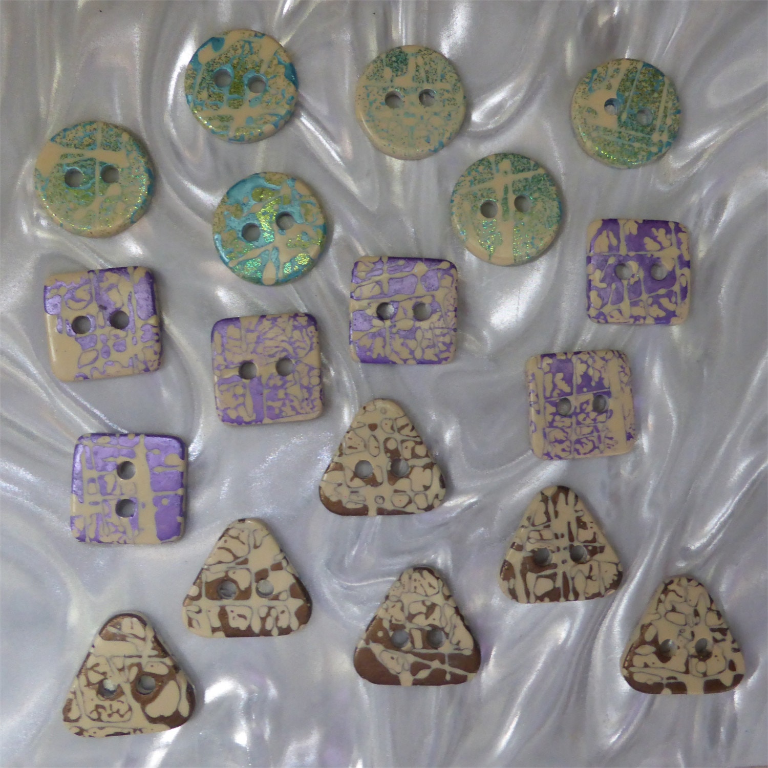 18 pequeños botones hechos a mano inusuales conjunto 18_05 - Etsy México