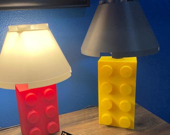 Extra grote 2 x 3 stenen tafellamp: speelse kinderkamerinrichting