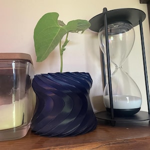 planter pot,“Wave” — nature inspired, home decor pot for indoor plants (comes in three sizes)