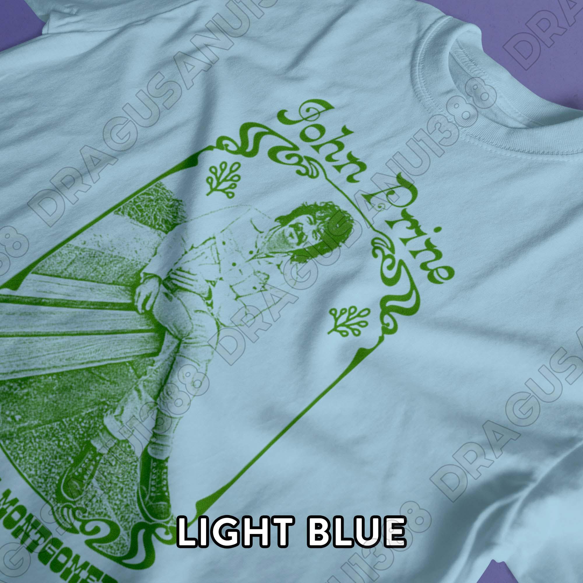 T-shirt John Prine Vert - Style Vintage, Unisexe, Coupe Régulière, Manches Courtes