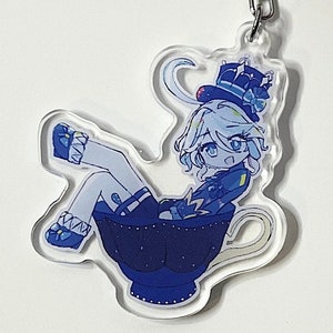 Furina acrylic keychain 2” | Genshin fanart
