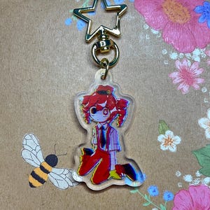 Mesmerizer Teto Kasane acrylic keychain 1.5” | Vocaloid fanart | Mesmerizer Teto