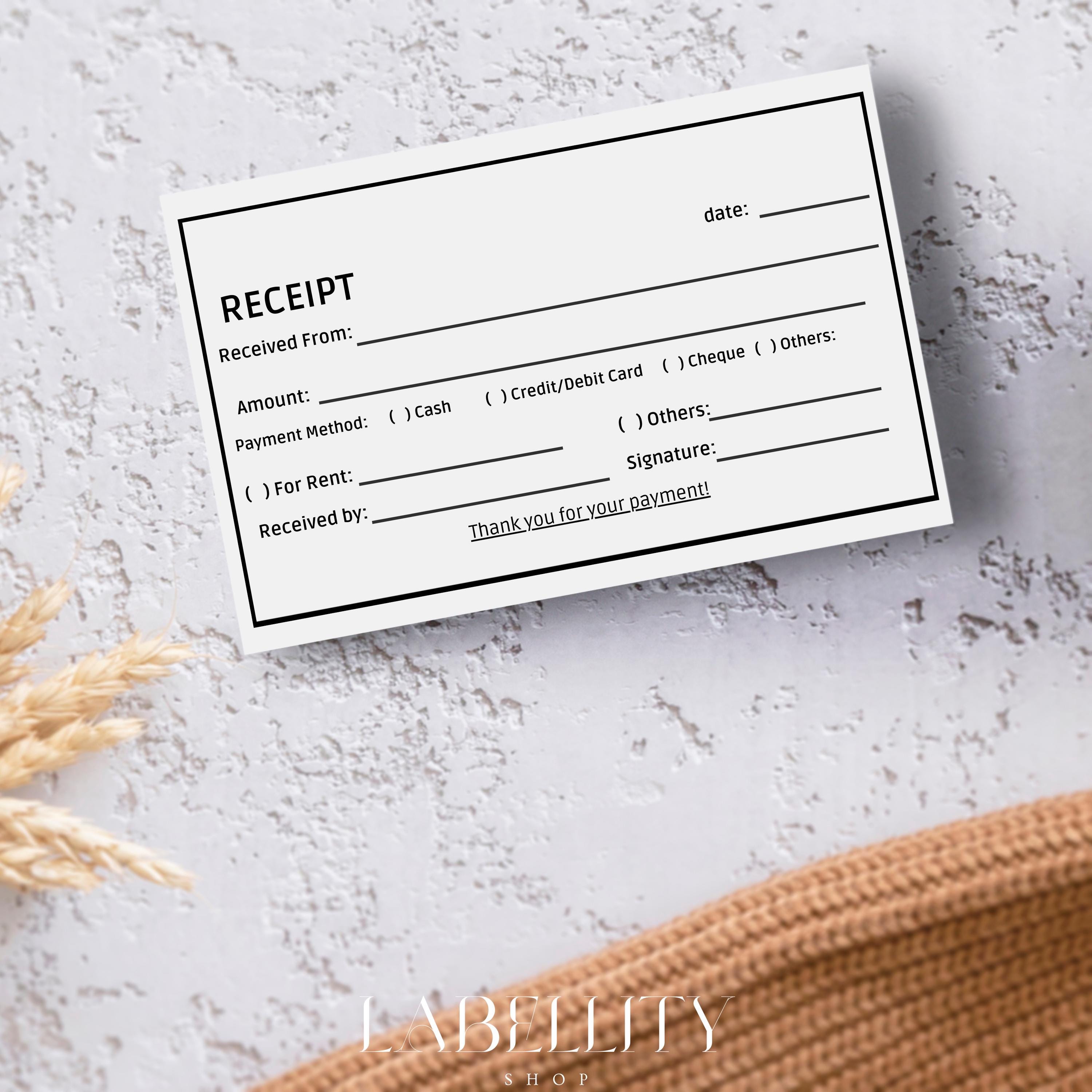 Landlord Receipt Template