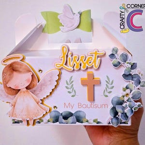 Personalized Baptism Gabble Box | Custom Name Party Favor for Kids | Unique Keepsake for Baptisms