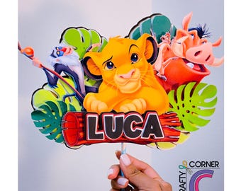 Lion King Cake Topper | Handmade Party Decor for Kids | Custom Cake Decoration for Birthdays