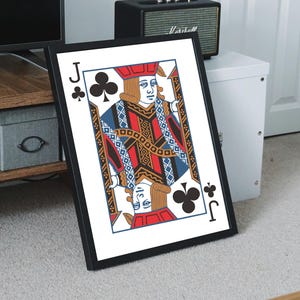Wall art Kartenspiel J4