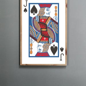 Art mural du jeu de cartes J3
