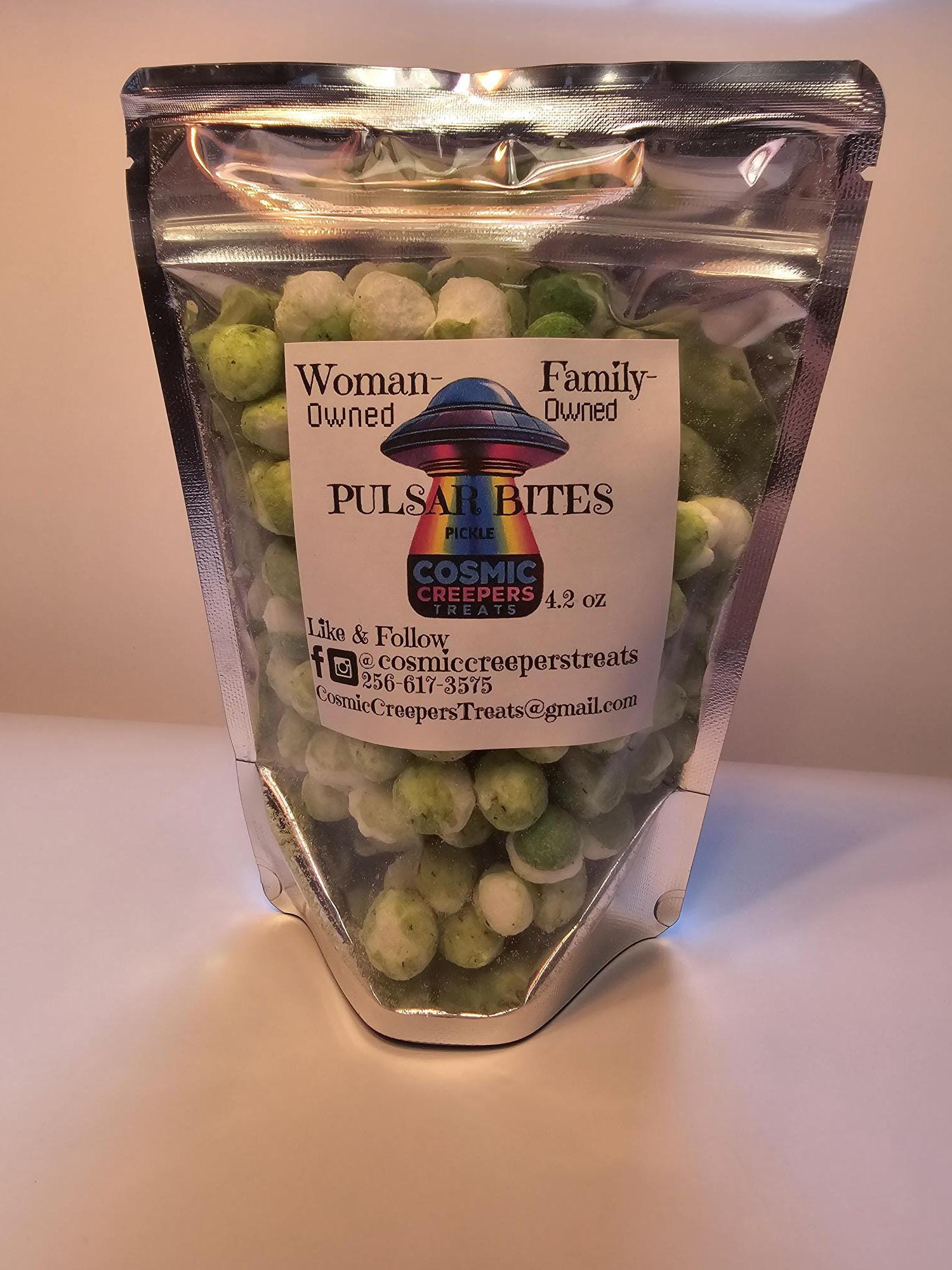 Pickle Stars Flavored Freeze-Dried Candy