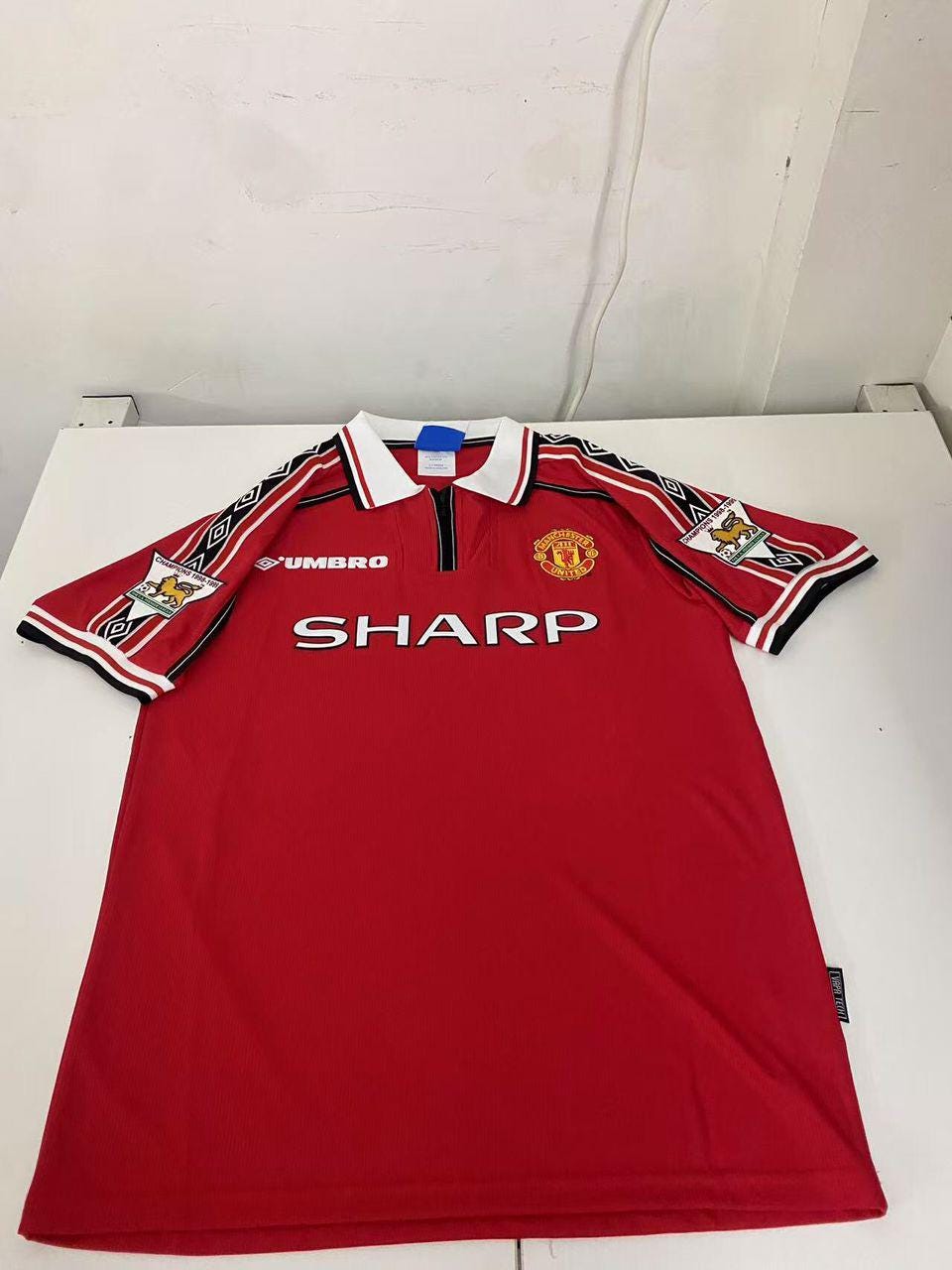 Manchester Beckham 1998/1999 7番 海外正規品 M David Beckham #7 Manchester United 1998-1999 Long Sleeve