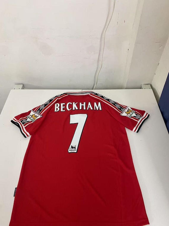 Beckham #7 Manchester United 1998/99 Retro Jersey – Football Gift