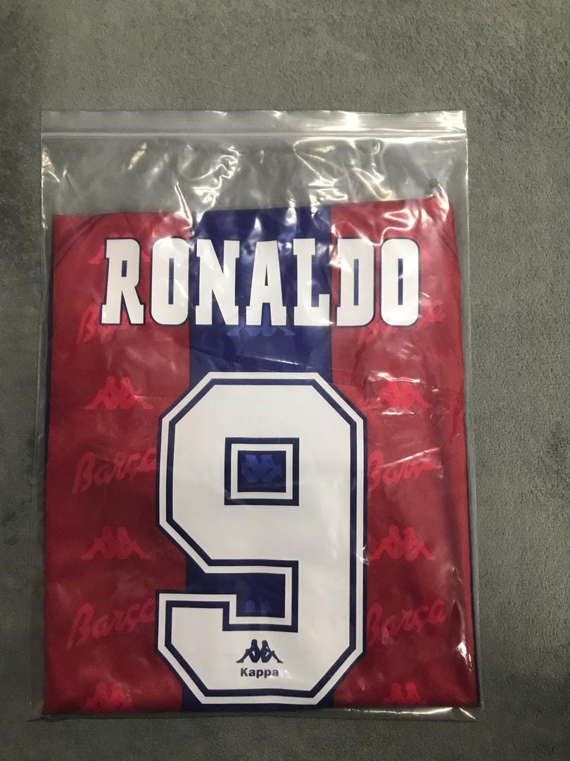Retro Ronaldo #9 Barcelona Jersey – 1996/97 Season - Etsy