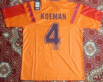 Retro Ronald Koeman Barcelona Jersey – Orange 1992 UCL Final Kit – Rare Vintage Shirt
