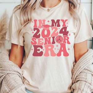 In My Senior Era Shirt, Class of 2024 Retro Senior Shirt, College Graduation Shirt, Senior Era 2024 Graduation Gift Tee, Senior Appreciation