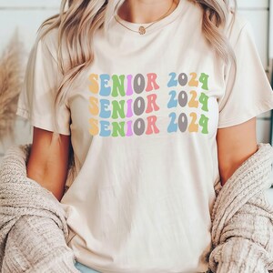 Senior 2024 Shirt: Retro Graduation Tee, Class of 2024 Gift