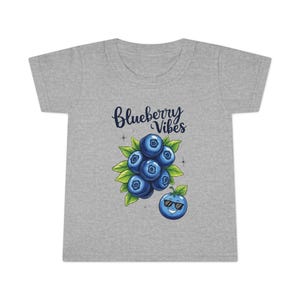 Cute Blueberry Baby T-Shirt  | Playful Nature Baby Tee | Adorable Fruit Baby Shirt | Soft Blueberry Summer T-Shirt