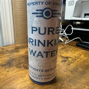 Vault-Tec Corporation Inspired Weathered 20 oz Pure Drinking Water Tumbler