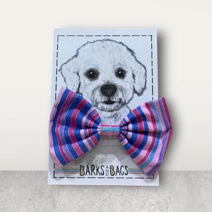 Dog Bow Tie, Through-the-collar Bow, Collar Bow, Pet Bow Ties, Cat Bow, Festive Dog Bows