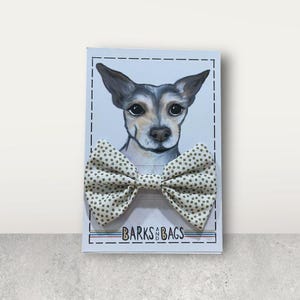 Dog Bow Tie, Through-the-collar Bow, Collar Bow, Pet Bow Ties, Cat Bow, Festive Dog Bows