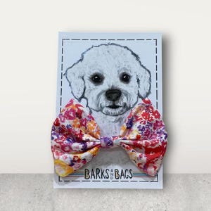 Dog Bow Tie, Through-the-collar Bow, Collar Bow, Pet Bow Ties, Cat Bow, Festive Dog Bows